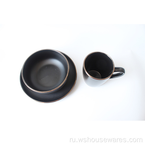 Оптом цвет керамической посуды чаши тарелки для дома